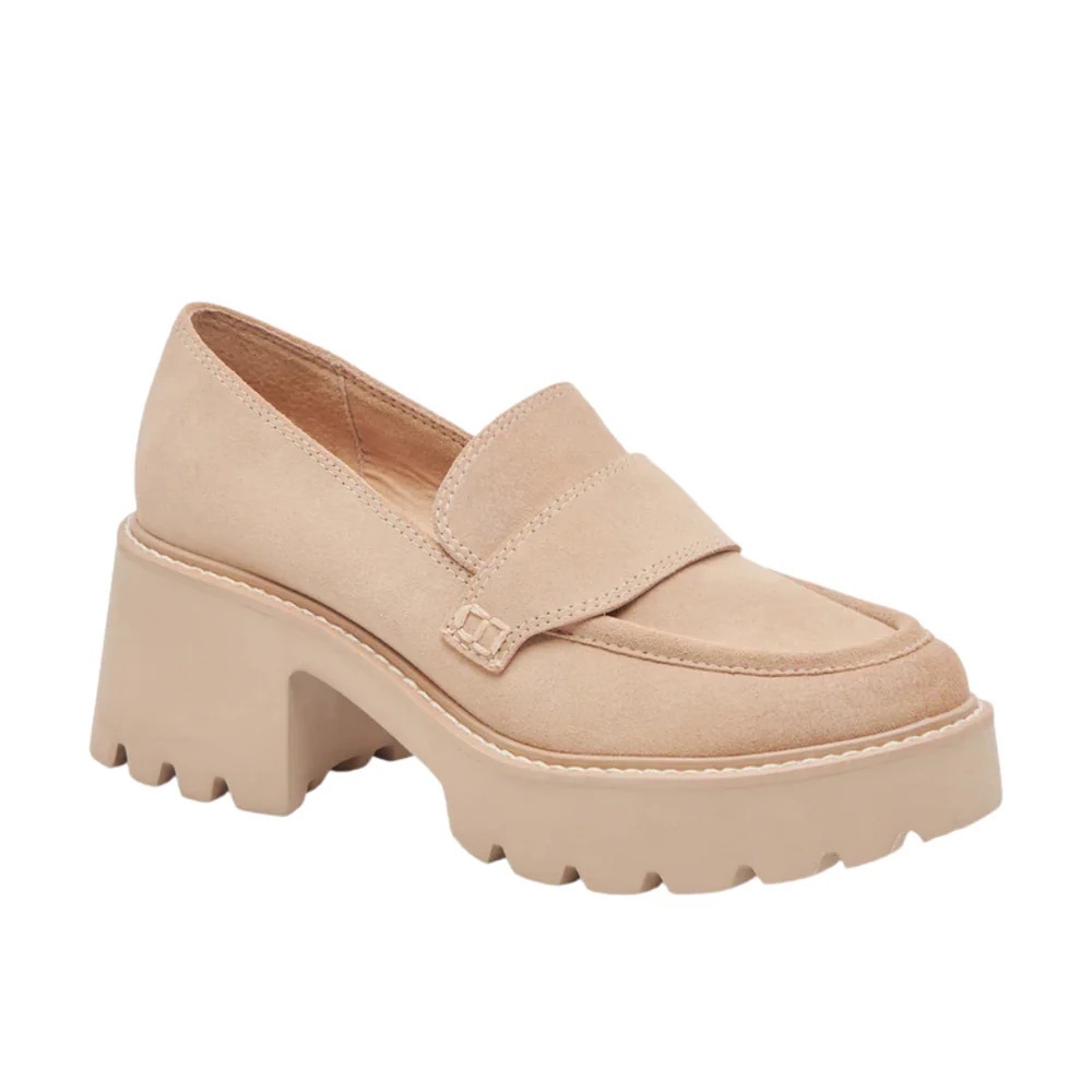 Dolce Vita Beige Chunky Lug-Sole Mule